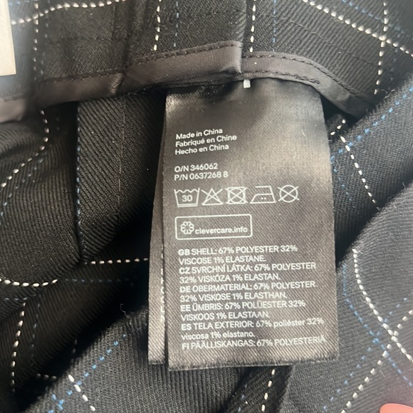 H&M Window Pane Paper Bag Skirt w/pockets - Picture 4 of 5